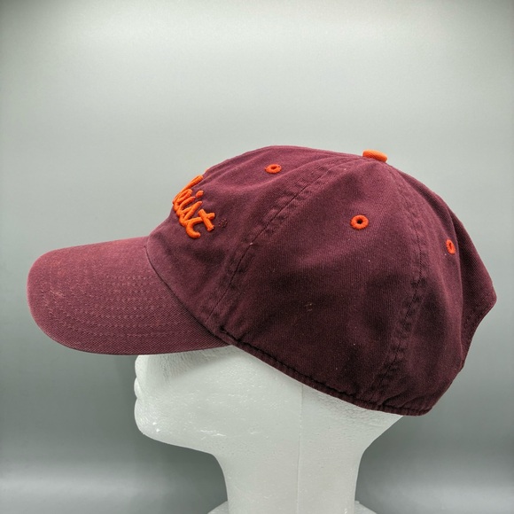 Virginia Tech Hokies Titleist Adult OSFM Maroon Orange NCAA Strapback Cap Hat - Picture 3 of 7